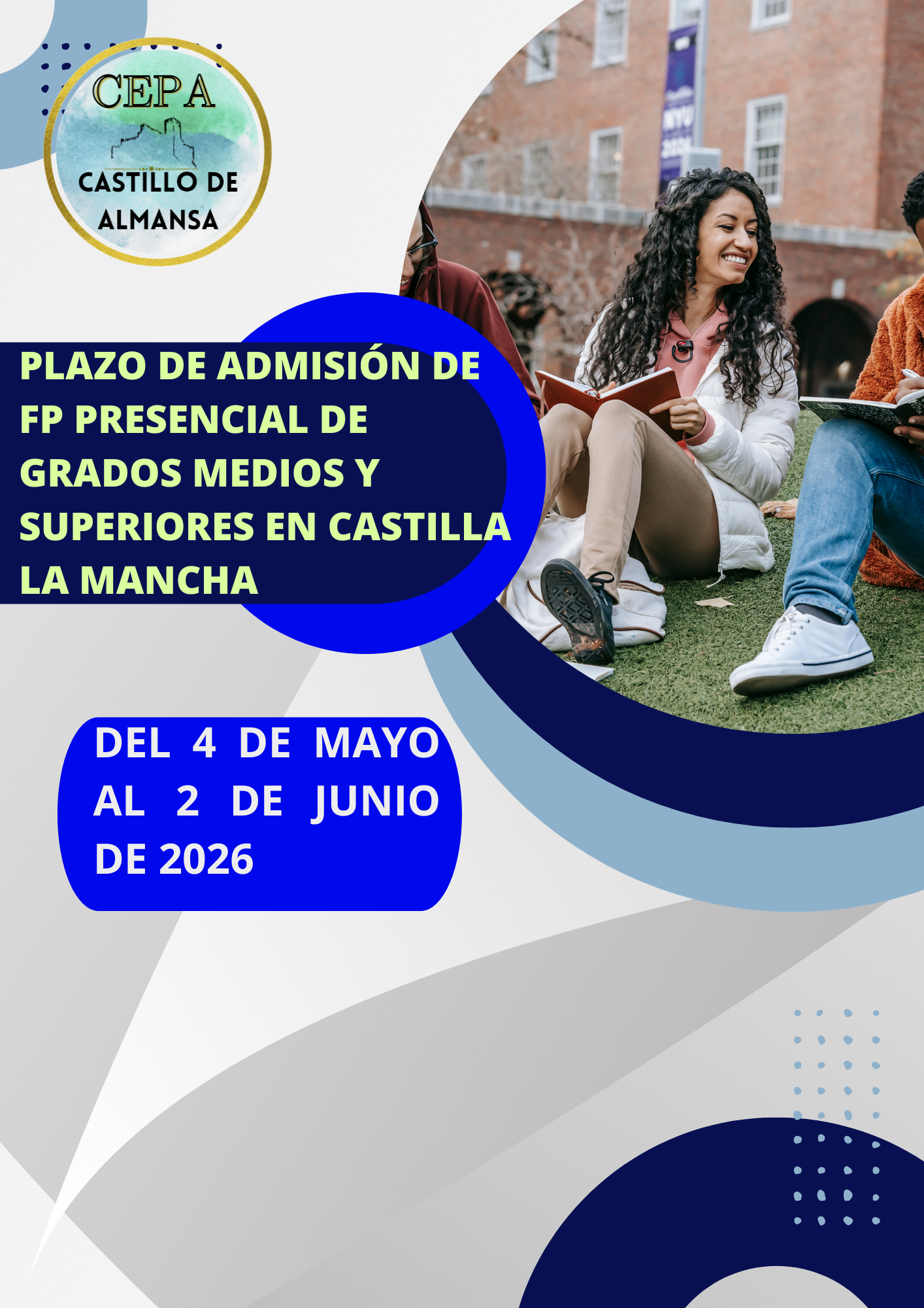 Admisión FP presencial en CLM