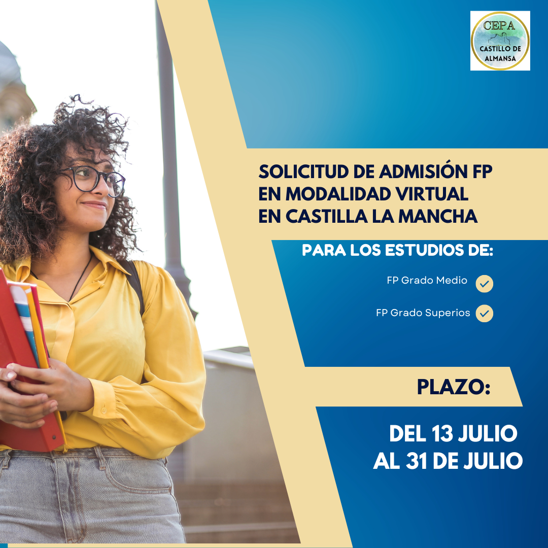 Admisión de FP en modalidad virtual en Clm